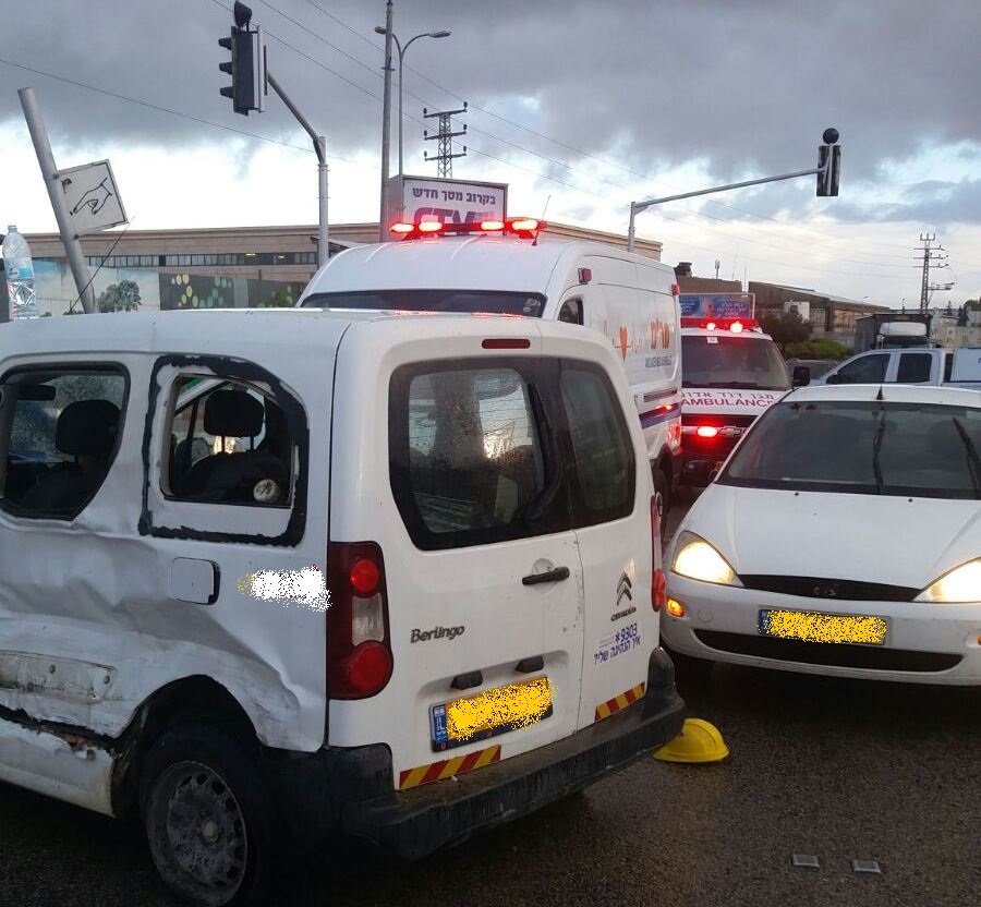 התאונה בכניסה לעיר