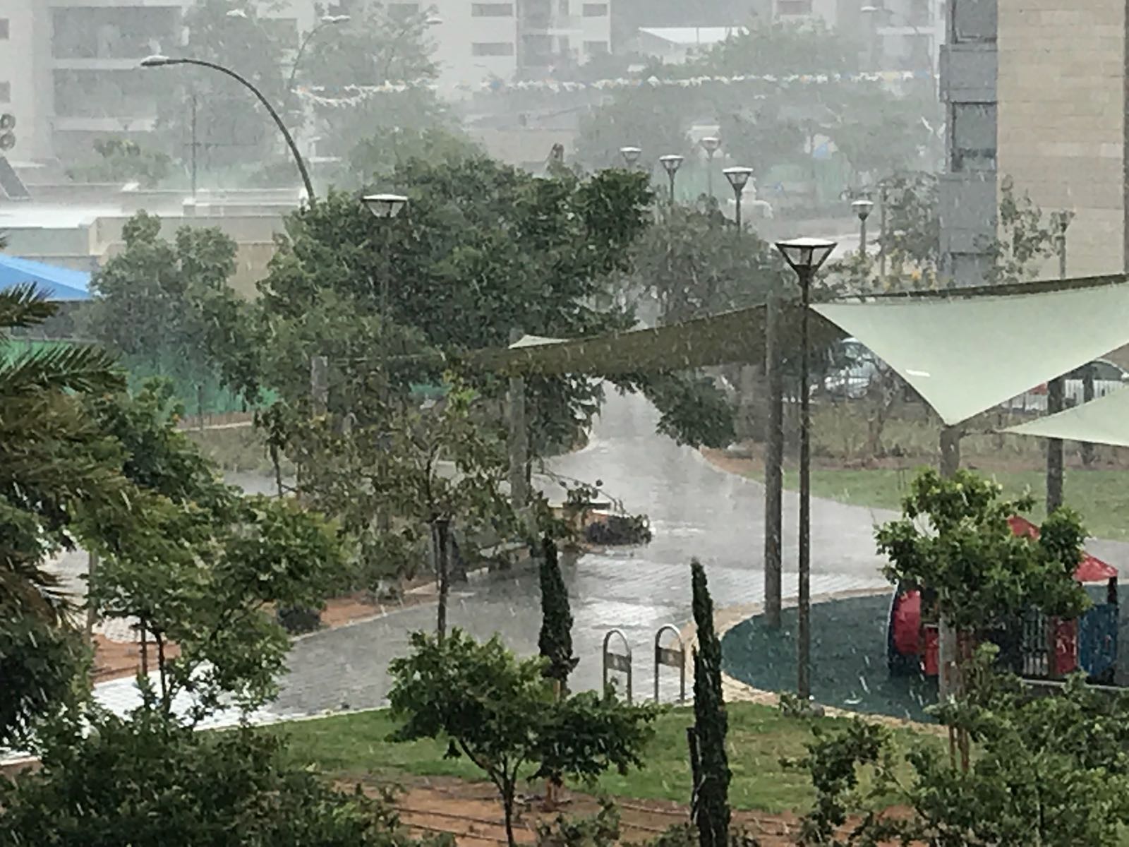 גשמים ביבנה