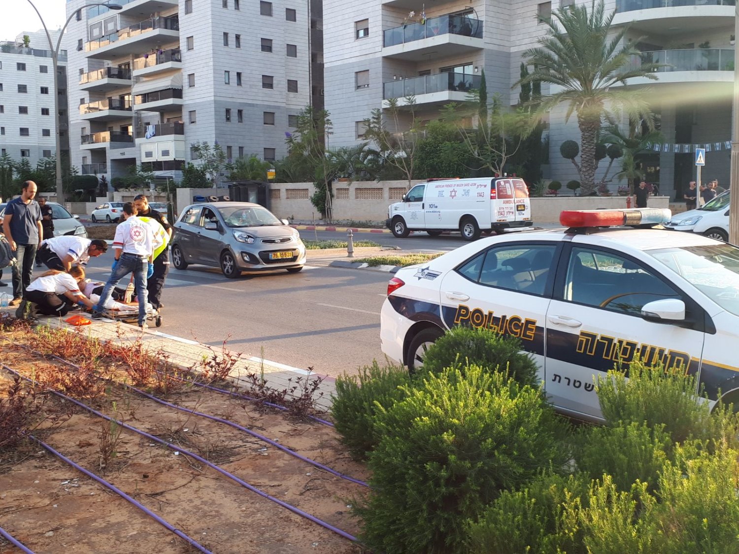התאונה. צילום: באדיבות השיטור העירוני