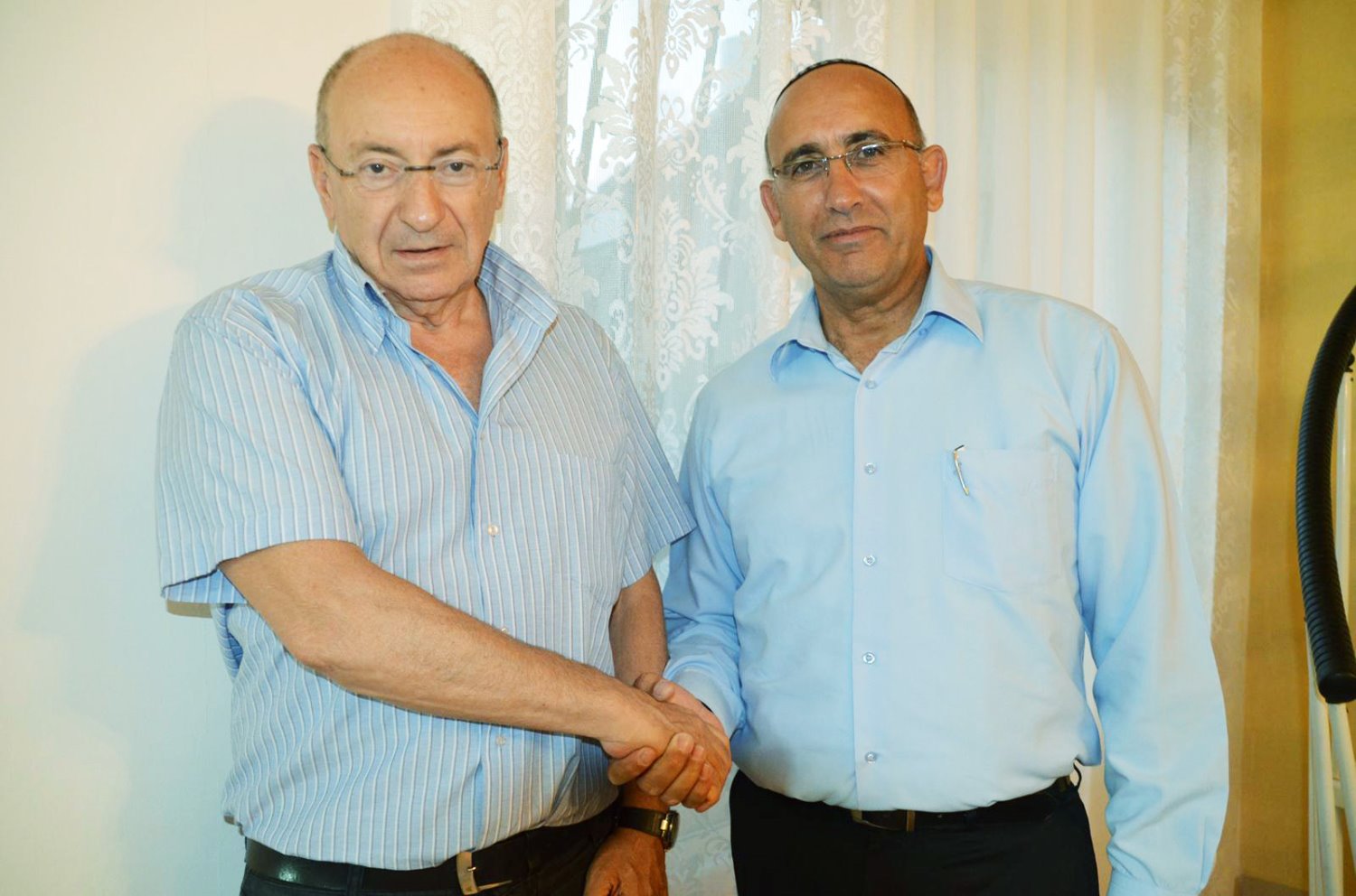 צבי מגן עם מאיר בן הרוש