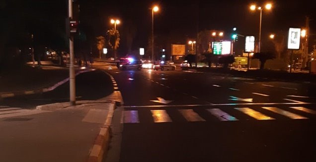 זירת התאונה בתל אביב (דוברות המשטרה)