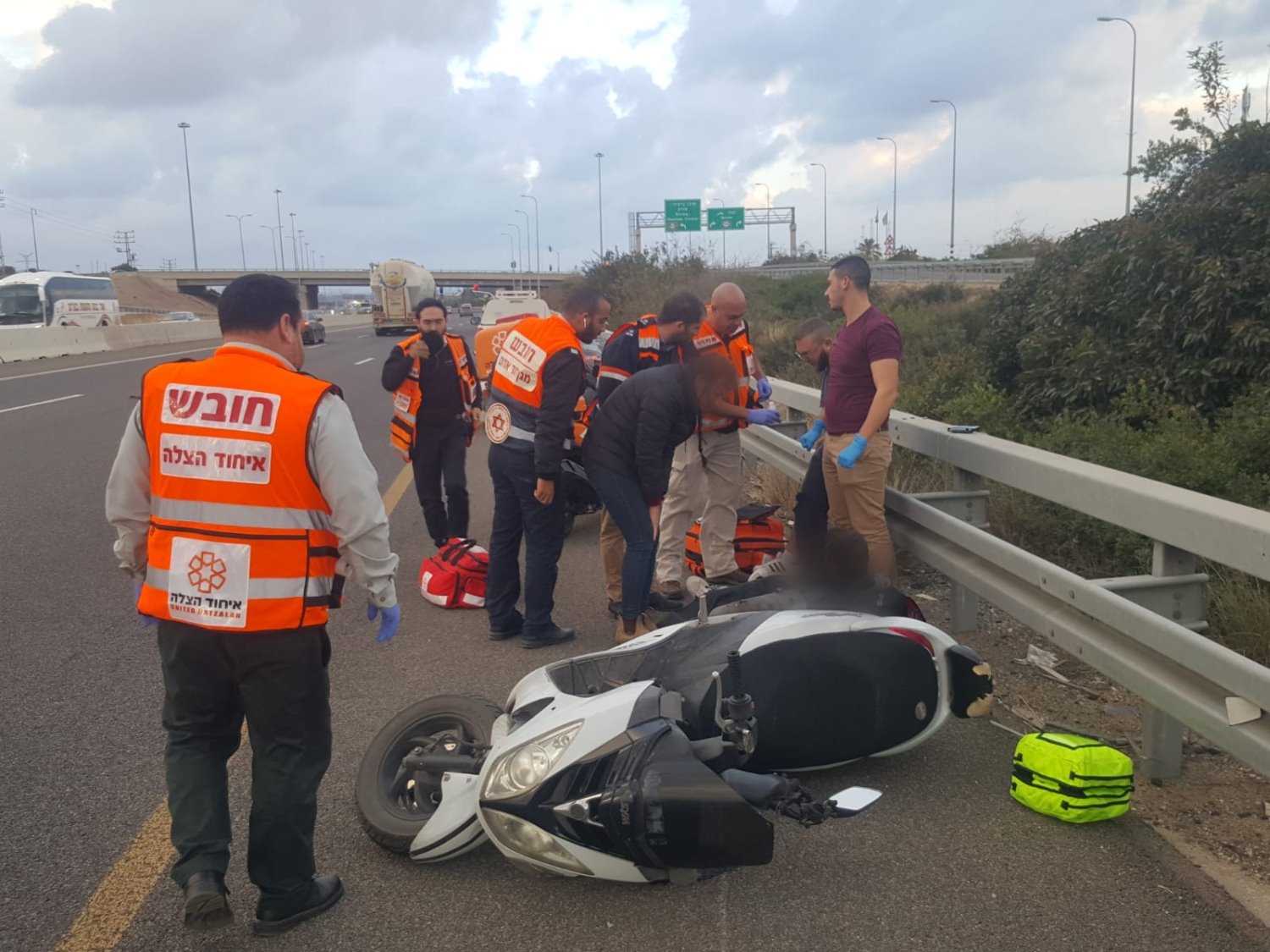 מהזירה. צילום : דוברות איחוד הצלה