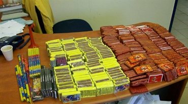 נפצים בתחנת משטרת יבנה