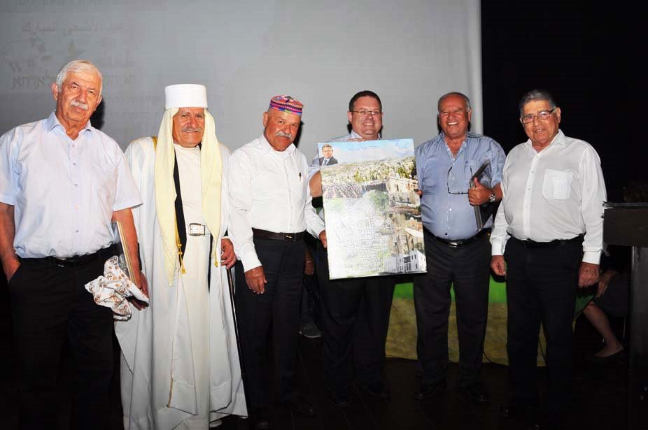 נציגי המועצה הציונית עם נציגי התנועה הציונית הדרוזית וראש העירייה