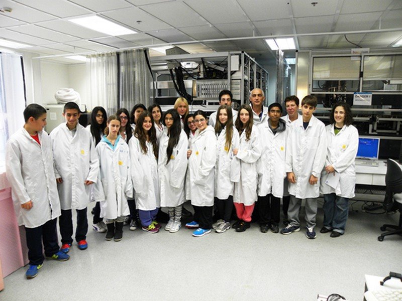 תלמידי האורן בסיור באורבוטק. מענה גם לתלמידים חלשים