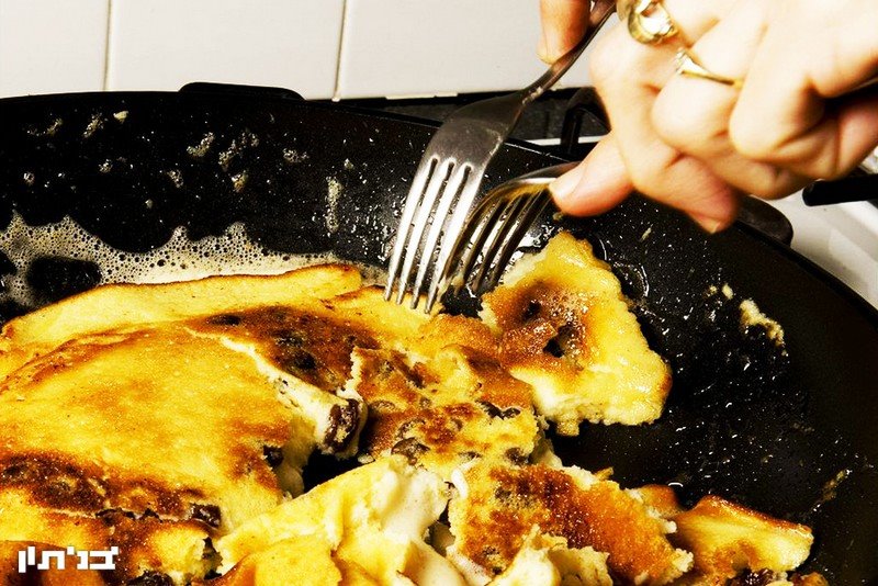 קייזרשמרן, חביתית קרועה. צילום מורן זית מתוך הספר