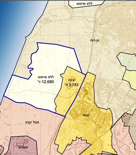 השטח שרוצה יבנה לספח - צבוע בלבן השטח שרוצה יבנה לספח - צבוע בלבן