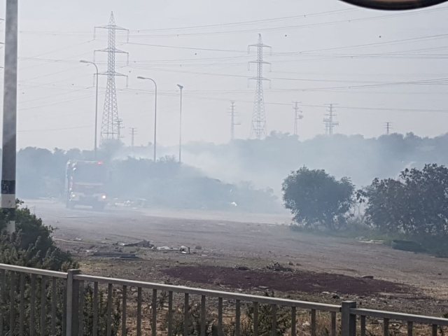 השריפה בכביש 4