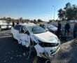 תאונת שרשרת סמוך למחלף עומר: 4 פצועים בזירה, בהם ילדה בת 11 