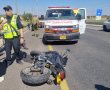 רוכב אופנוע נפגע מטרקטורון ברח' הרצל בגדרה