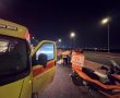 רוכב אופנוע נפצע לאחר תאונה עצמית; מצבו בינוני