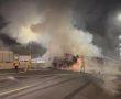 הרוג בתאונה קטלנית בכביש 4: משאית התנגשה ברכב, התהפכה ועלתה באש