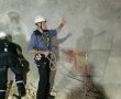 לוחמי האש חילצו פועלים שנתקעו במנהרת הרכבת לירושלים 