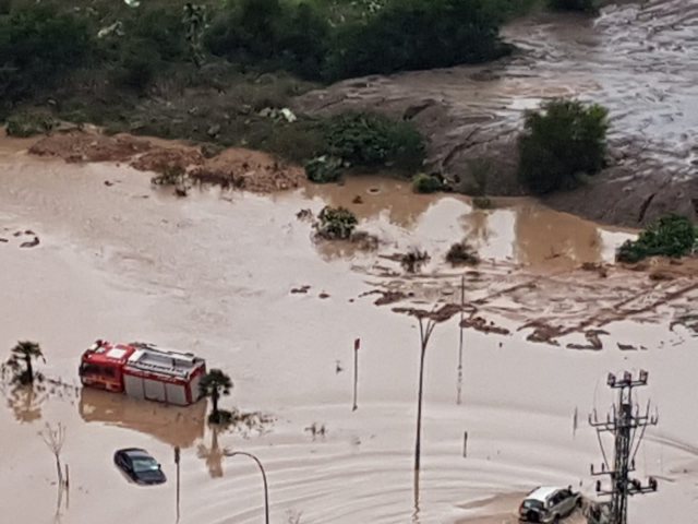 הצפות ביבנה - בתמונה : יבנה הירוקה
