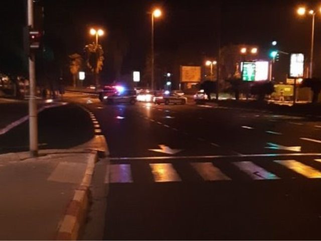 זירת התאונה בתל אביב (דוברות המשטרה)
