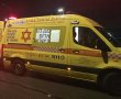 תאונת דרכים לילית ביבנה: רכב התהפך, שני גברים נפצעו